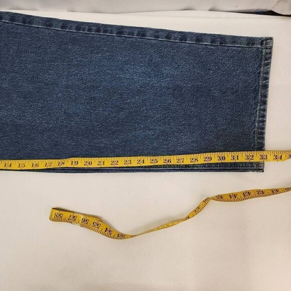 Carhartt Men's Size 50 x 32 Relaxed Fit Straight Leg Denim Blue Jeans R13 - Picture 6 of 10